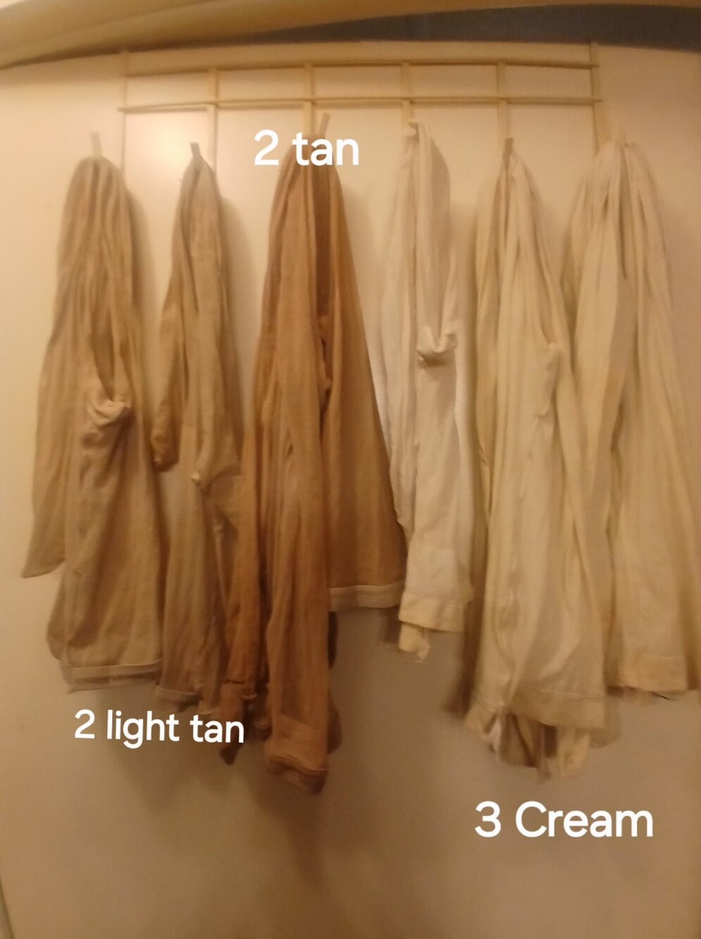 Lot of 7 Women's Panty Hose size M/L 4  Calvin Klein 3 Unbranded